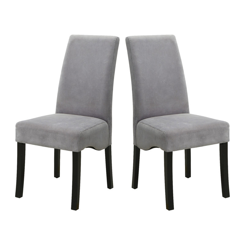 Ensemble de 2 chaises d'appoint rembourrées en velours