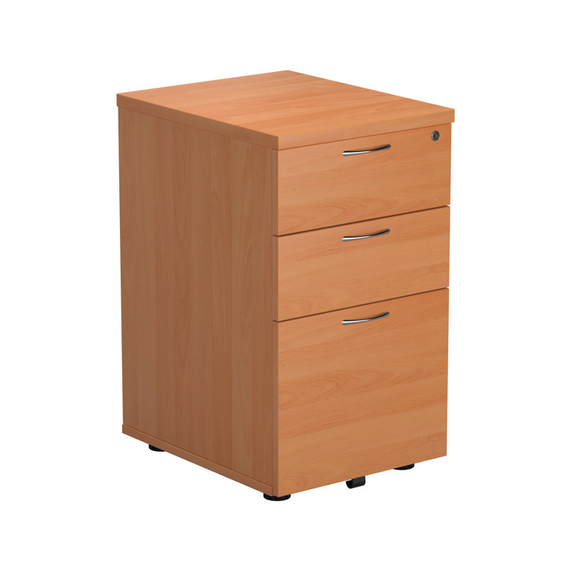 Buariki 40.4cm Wide 3 -Drawer File Cabinet, Beech