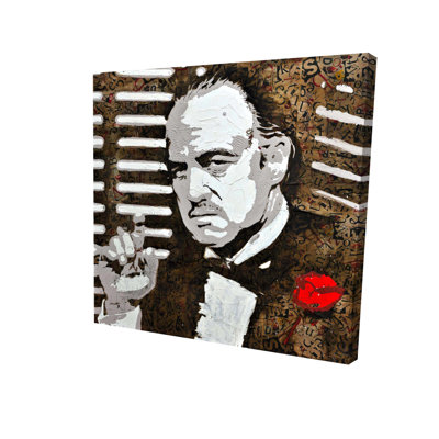 Black and White Godfather Canvas | Bedroom Decor Art