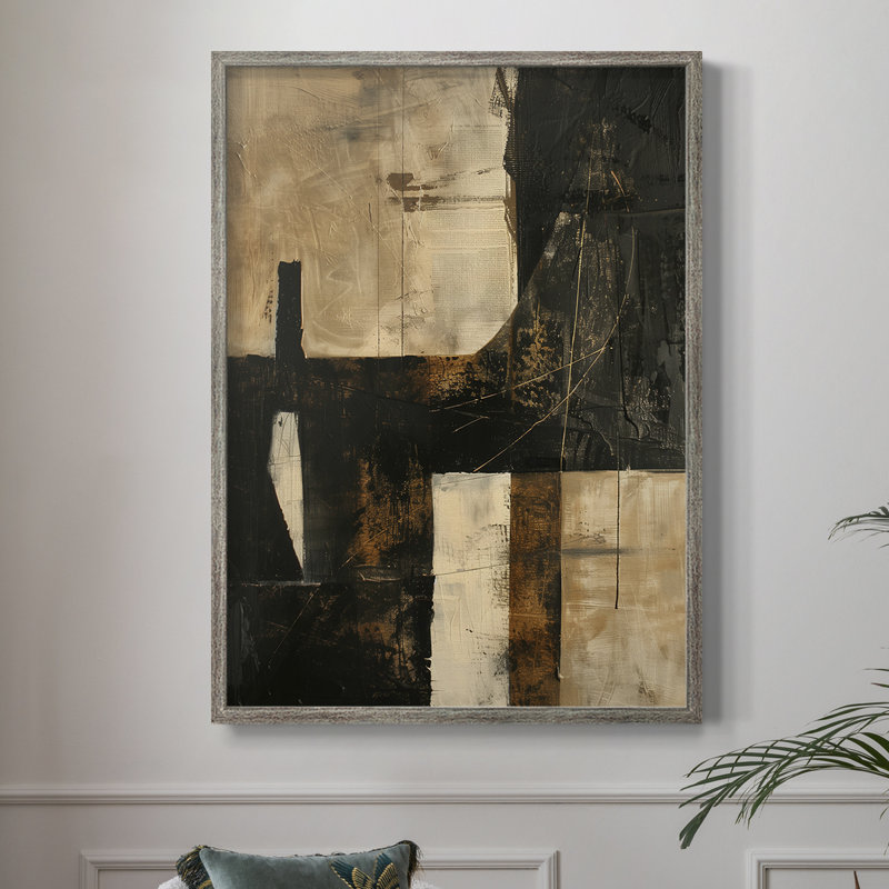 Reproduction encadrée ABSTRACT Series CECLVII - bois massif, H 15 po x l 12 po
