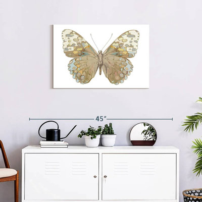 Papillon Brampt en taupe et bleu