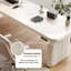 Bureau debout blanc rectangulaire en bois massif-674621831