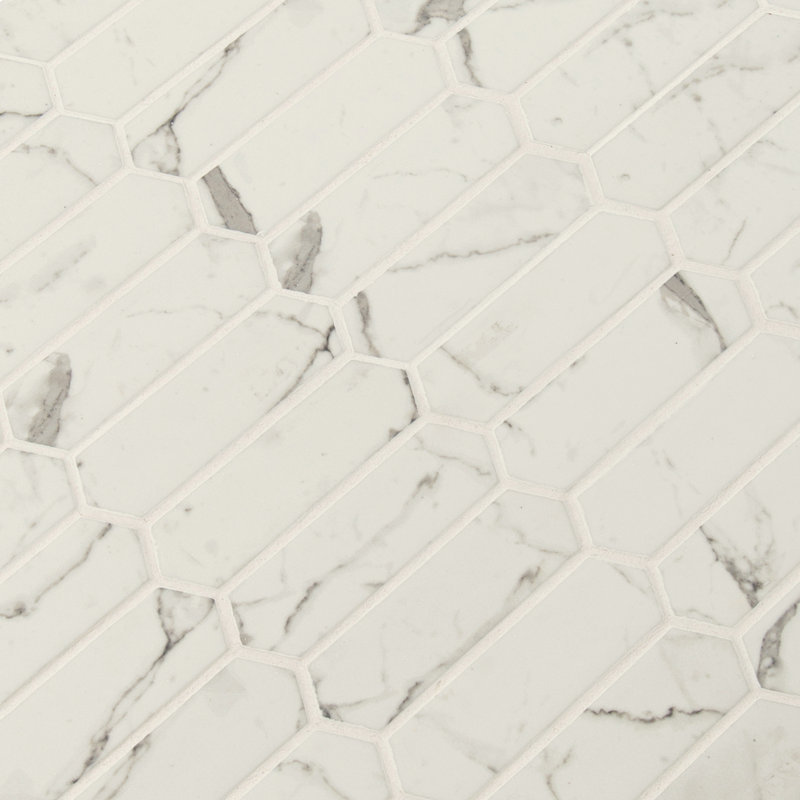Montessa Petra Velora Spire 10 in. x 14 in. Glossy Glass Mosaic Floor and Wall Tile