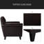 Fauteuil club capitonné