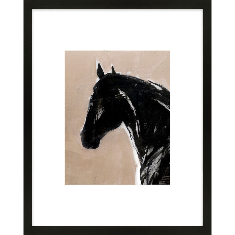 Spirit Print by Ivo Stoyanov, 30" H x 24" W x 1.25" D, Black 