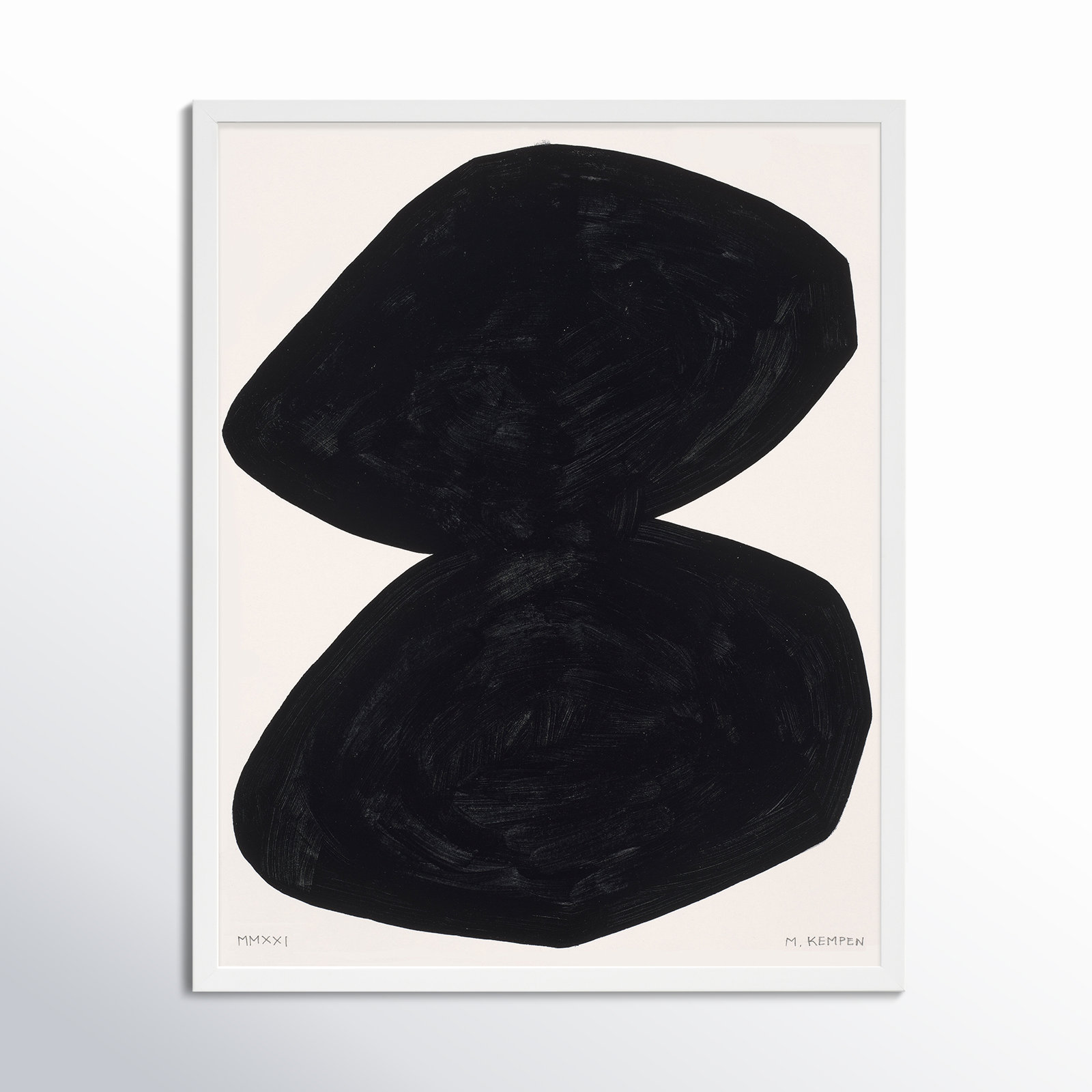 Module On White 2 by Michael Kempen, White, 25" H x 20" W x 1.25" D