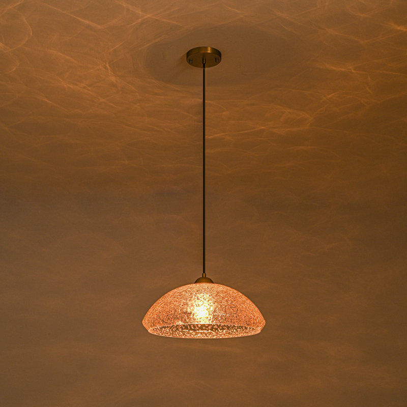 1 - Light Dome Glass Pendant