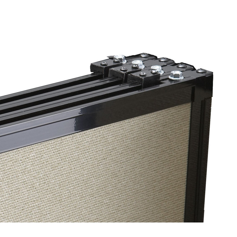 Cloison coulissante à 3 panneaux QuickWall, H 88 po x l 84 po, Bleu royal