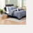Elegant Jacquard Bedding Sets, Polyester Texture, Navy Blue Design For Home