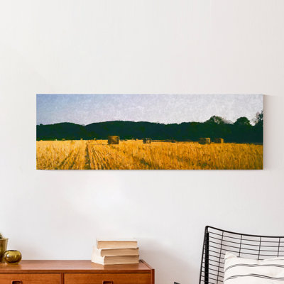 Champ de blé - Reproduction d'art sur toile sans cadre