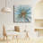 Blue And Gold Starburst Abstract Canvas Art