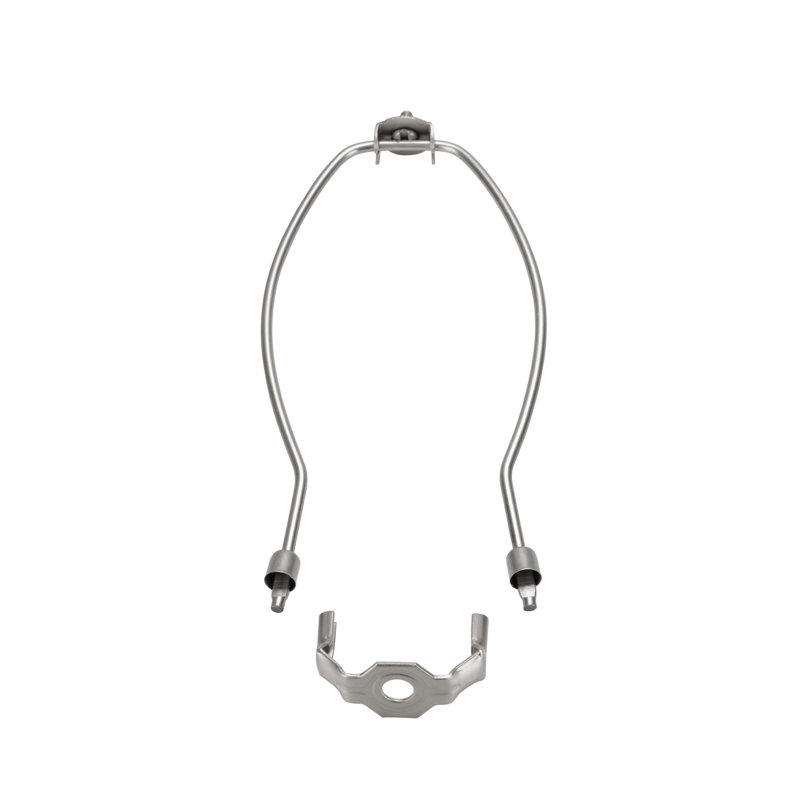 Faîteau de lampe, H 8,5 po x l 5,5 po x P 0,8 po, Nickel satiné