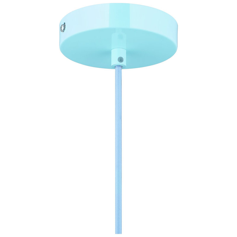 Luminaire suspendu conique 1 lumière, Bleu bébé