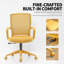 Chaise de bureau colorée, supportant 159 kg, idéale pour le télétravail ou le travail à domicile, avec dossier en maille.-17337316-17337319