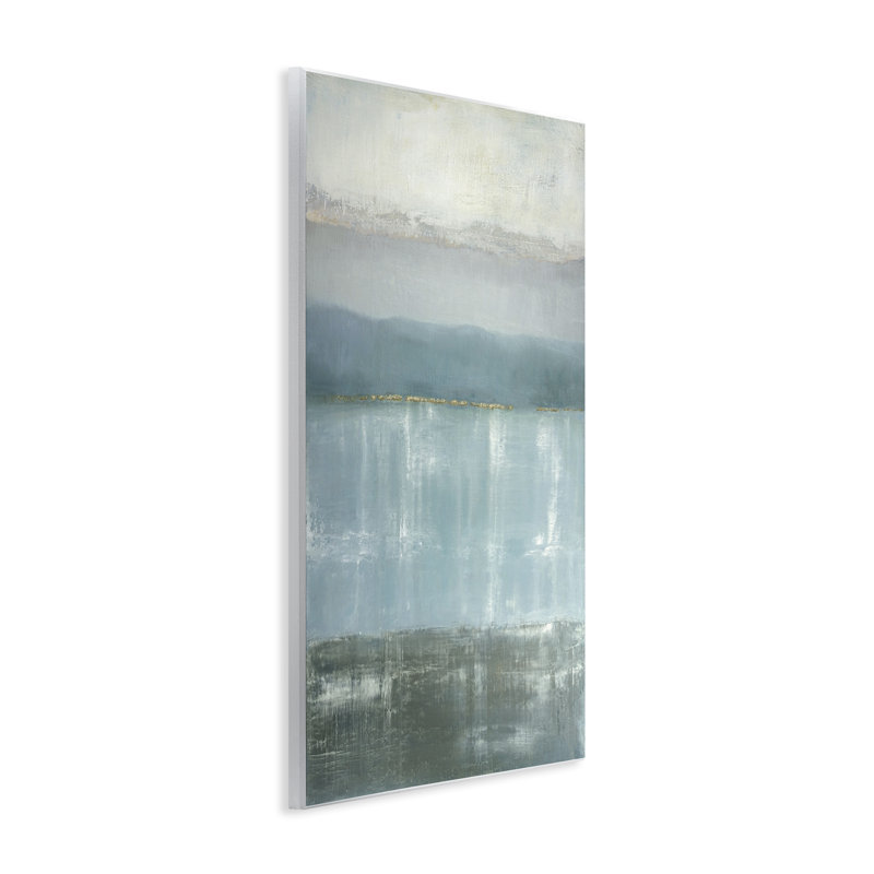 Plaque murale Twilight Blues Landscape, design par Caroline Gold, H 15 po x l 10 po