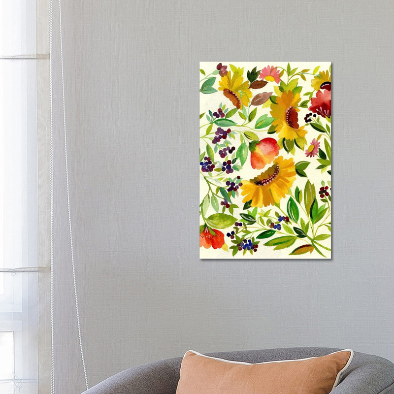 Sunflowers by Kim Parker - Wrapped Canvas Gallery-Wrapped Canvas Giclée, 66.04 cm H x 45.72 cm W