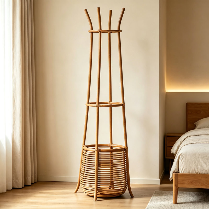 Portemanteau indonésien Agate Rattan
