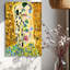 Klimt-Style doré romantique, art sur toile prêt à être accroché - salon élégant-123049093