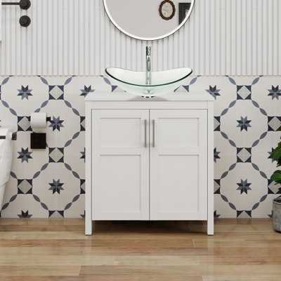 30" Free-Standing Modern Single Bathroom Vanity With Sink