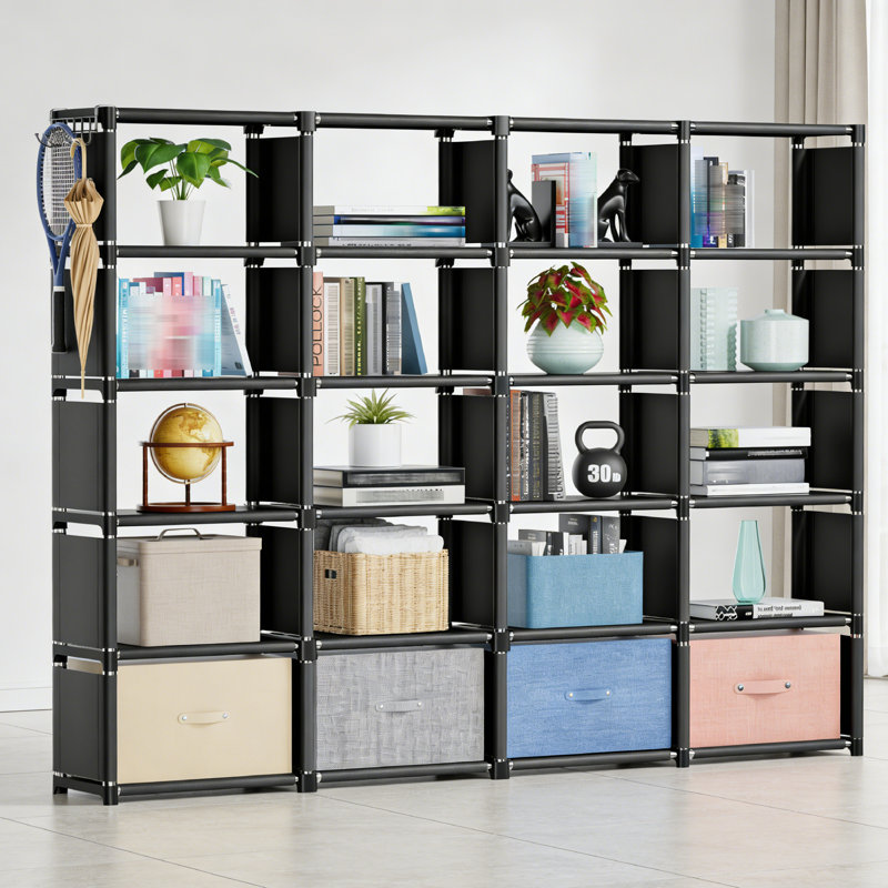20 Grid Bookcase, Modern Bookshelf