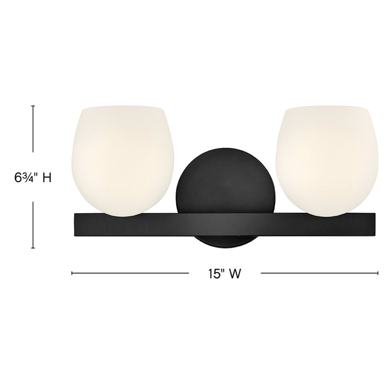 Mae 2 - Light Vanity Light, Black