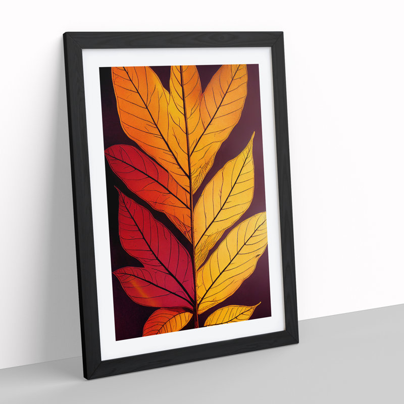 XV1022-613X An Incredible Leaf - Single Picture Frame Print, 64cm H x 46cm W x 2cm D, Black