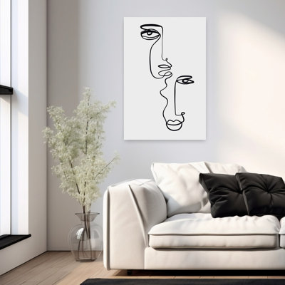 Visages 2, art abstrait minimaliste