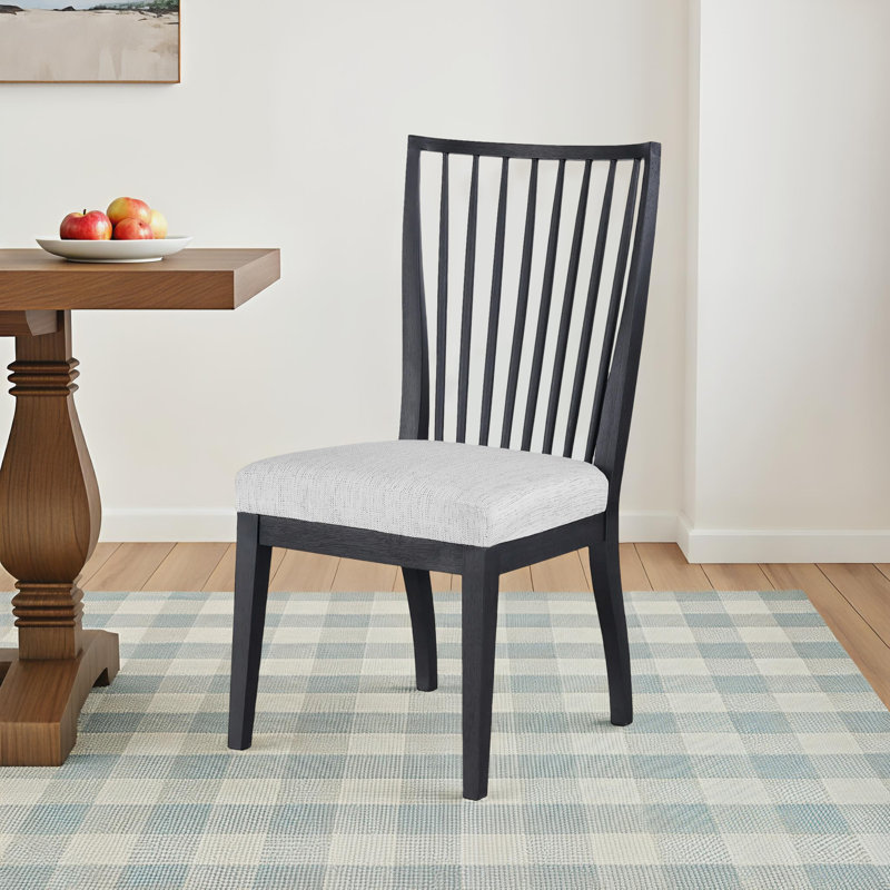 Bilbrook Back Side Chair in Gray, Charcoal