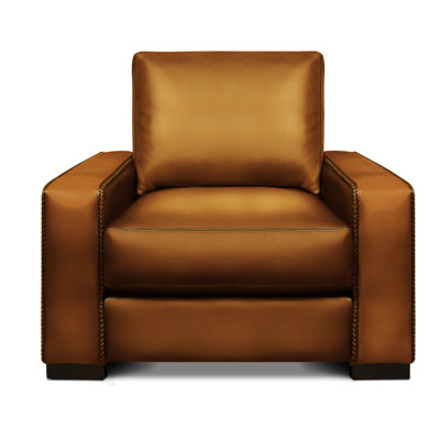 Fauteuil club en cuir véritable Urban Cowboy