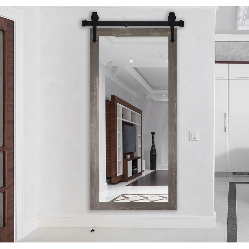 Meleze Solid Wood Flat Mirror, 70.5" H x 31.5" W