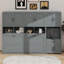 Lit escamotable mural avec placard et bureau Murphy-345564918