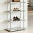 Slim 5-Tier Rectangular Metal Frame Display Table