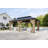 Classic 12 FTx 20 FT  Solid Wood Storage Gazebo With Double Iron Roof, Netting & Curtains-124322658