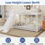 Lit superposé simple robuste en métal avec glissade - Conception peu encombrante pour les enfants et les adolescents, cadre durable pour jouer et dormir, assemblage facile, disponible en blanc