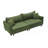 Sofa with Corduroy Fabric, Convertible to Sofa Bed with Two Throw Pillows: Perfect for Living Rooms & Versatile Spaces-871201921