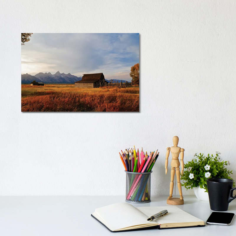 Autumn Barn I 1 Piece Wrapped Canvas Wall Art, 20.32 cm H x 30.48 cm W