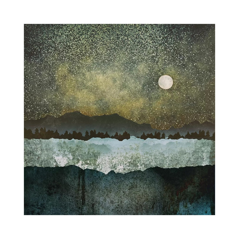 Étoiles - imprimé, Toile tendue, H 12 po x l 12 po x P 0,75 po