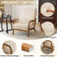 Fauteuil en bois massif l 25,6 po Elizabeth avec support lombaire Elizabeth-1292980267
