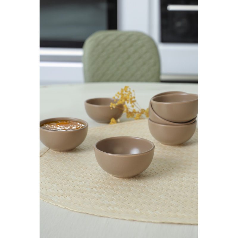 Latitude Run Antaniya Salad Bowl, Matte Taupe