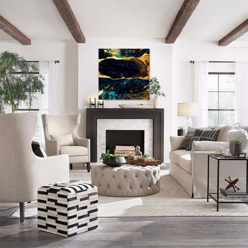 Cosmos Print, 46" H x 46" W x 1.5" D, Aluminum