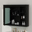 Armoire à pharmacie murale avec miroir et 6 tablettes ouvertes