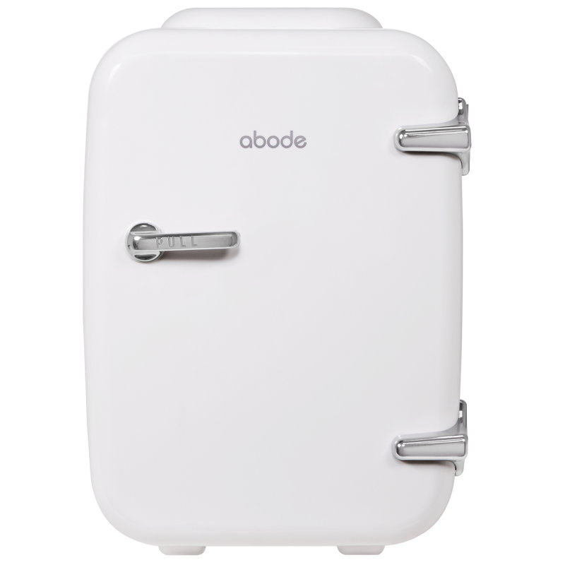 Abode, A4CLR201W, Retro 4L Cooler in White, White/Silver
