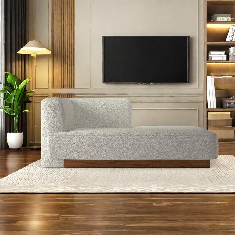 Stylish solid pine elegant chair, Left Hand Facing, Ashen