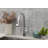 FlowCurve 1.5 in Centerset Touch Free Sensor Kitchen Faucet without Deckplate in Polished Chrome