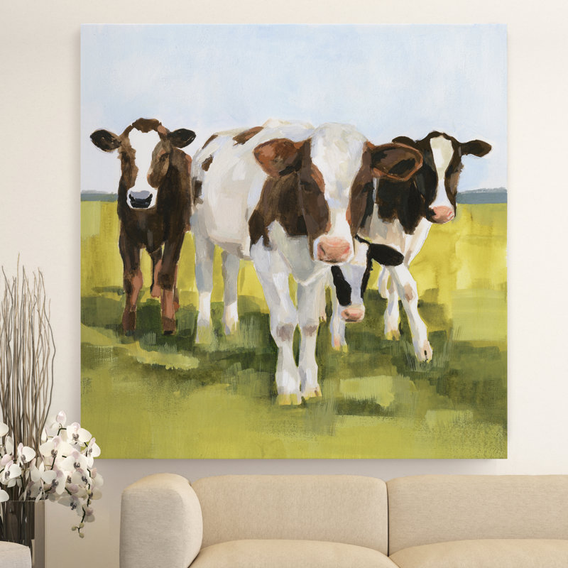 Grazers ii», reproduction d’art, H 10 po x l 10 po x P 1,5 po, Toile tendue