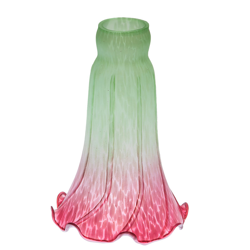 Novelty Lamp Shade, Green/Red, 6" H x 4" W x 4" D