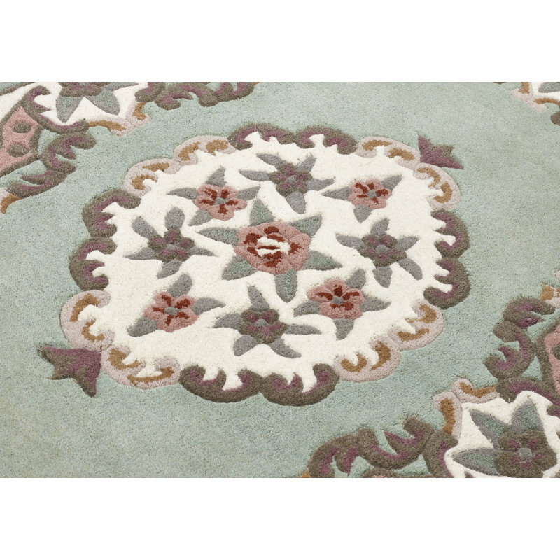 Comfort Oriental Wool Hand Woven Green, Runner 67 x 210cm