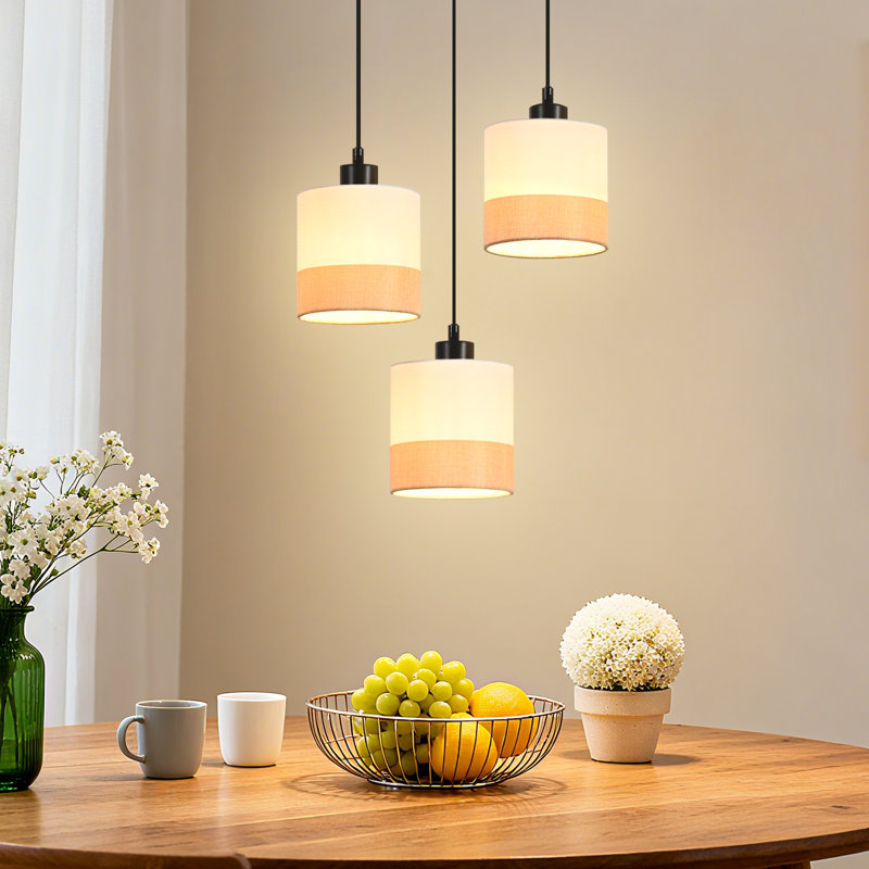 3 - Light Stainless Steel Caged Pendant