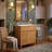 24" Freestanding Bathroom Vanity With Ceramic Sink, Solid Wood Frame, 1 Flip-Out Drawer & 1 Door Storage & 2 Soft-Close Drawers
