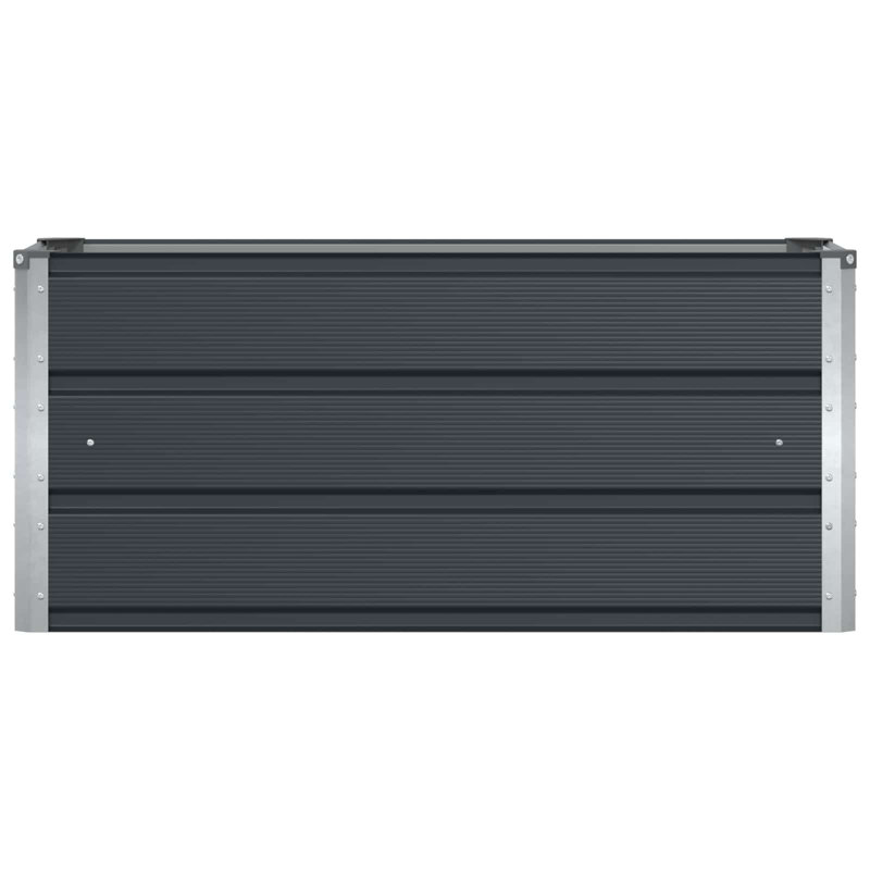 Planter Steel, 45cm H x 100cm W x 100cm D, Anthracite